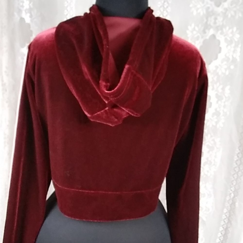 Rue21 Junior Belvet Burgundy And Pink Size XS Sweater - Picture 5 of 9